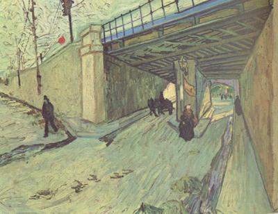 Vincent Van Gogh The Railway Bridge over Avenue Montmajour,Arles (nn04) Spain oil painting art
